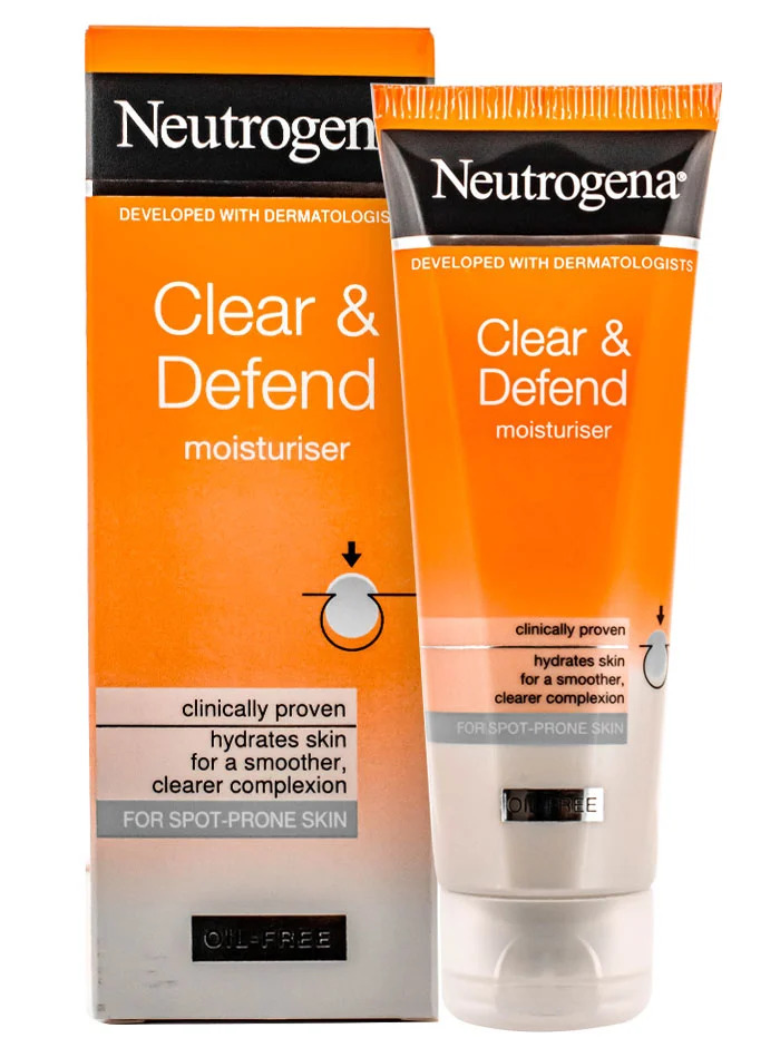 Neutrogena crema hidratanta de fata fara ulei 50 ml clear&defend
