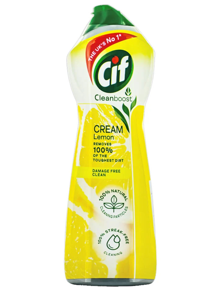 Cif crema abraziva 750 ml lemon cleanboost