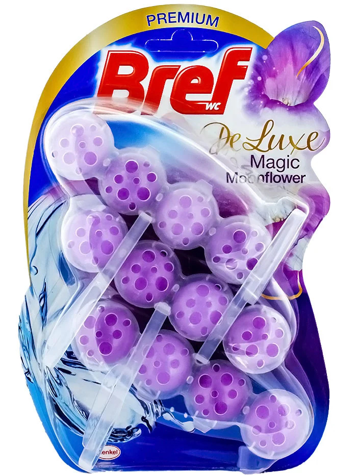 Bref odorizant wc cu bile 3x50g de luxe magic moonflower