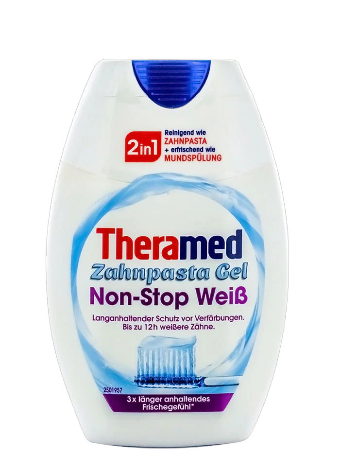 Theramed pasta de dinti 75 ml 2in1 non-stop weis