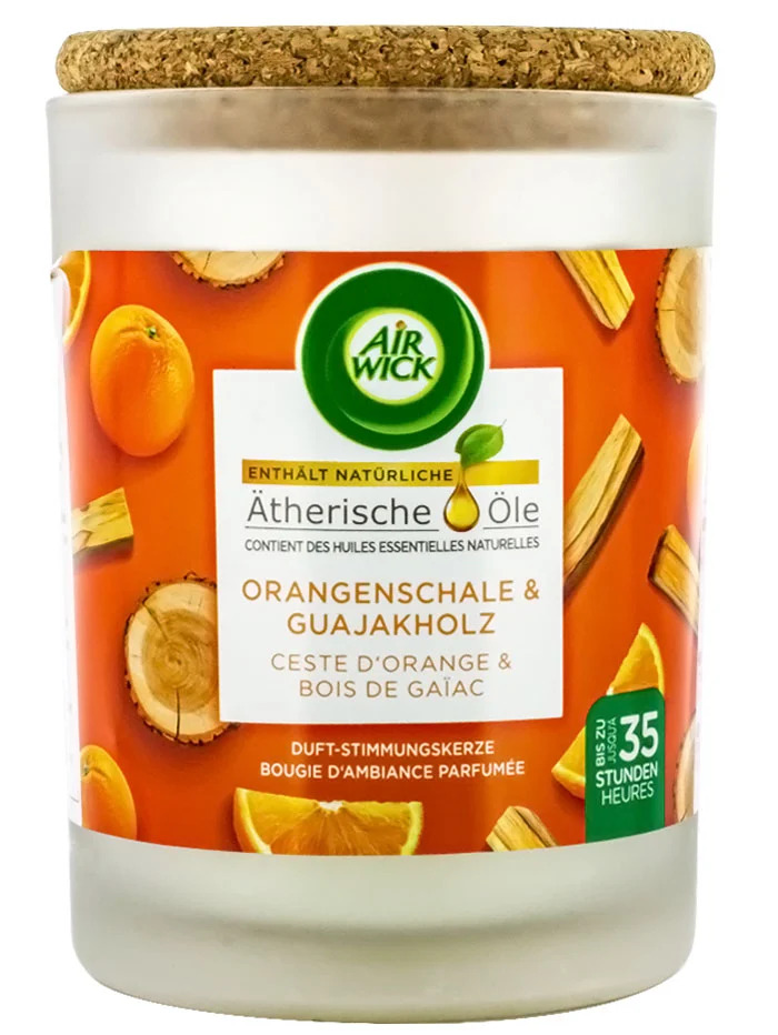 Airwick lumanare odorizanta 185 g orange peel&guaiac wood