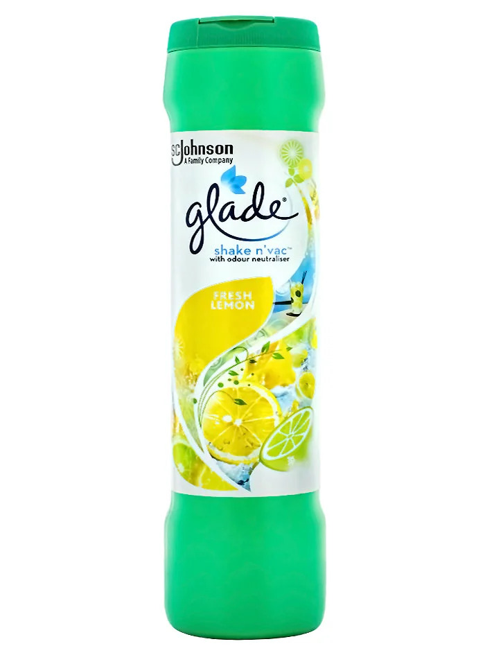 Glade pudra parfumata pentru covoare 500 g fresh lemon