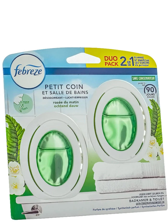 Febreze odorizant de baie 2x7.5 ml rosee du matin