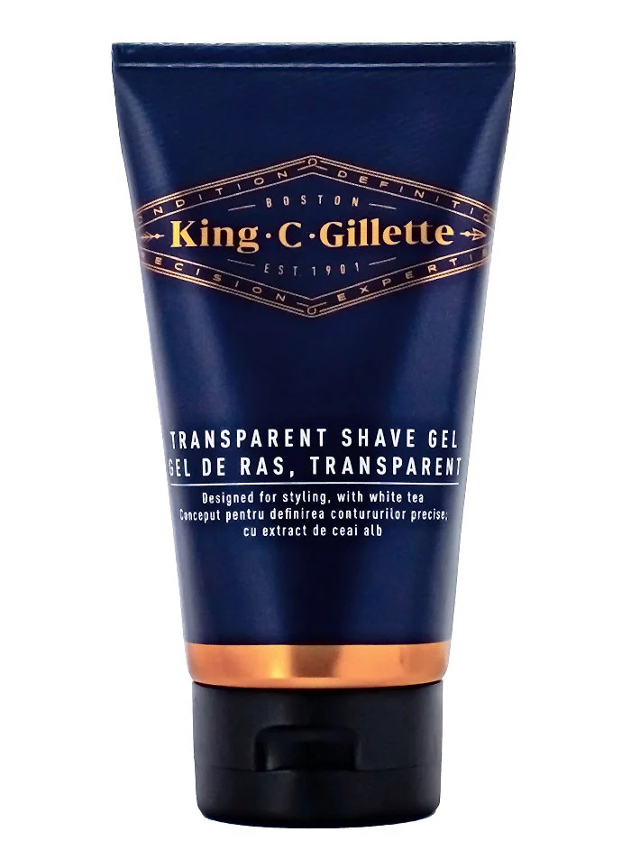 Gillette gel de ras transparent 150 ml king c (in tub)