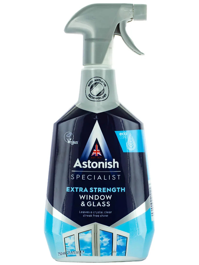 Astonish solutie curatat geamuri cu pompa 750 ml extra strength