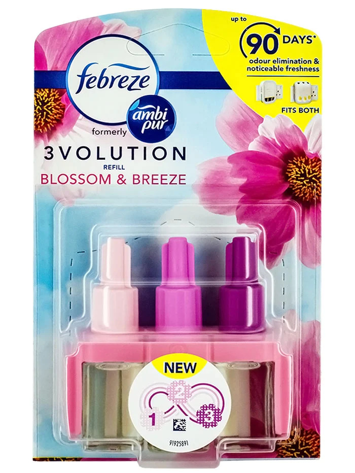 Febreze rezerva odorizant priza 3 volution 20 ml blossom&breeze