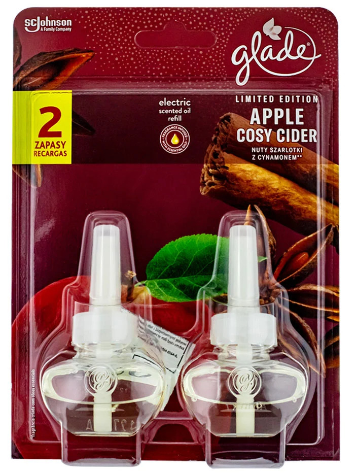 Glade rezerva odorizant electric 2x20 ml apple cosy cider