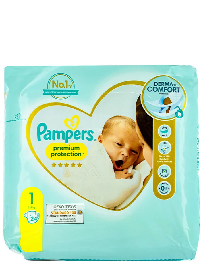 Pampers scutece nr.1 2-5 kg 24 buc premium protection