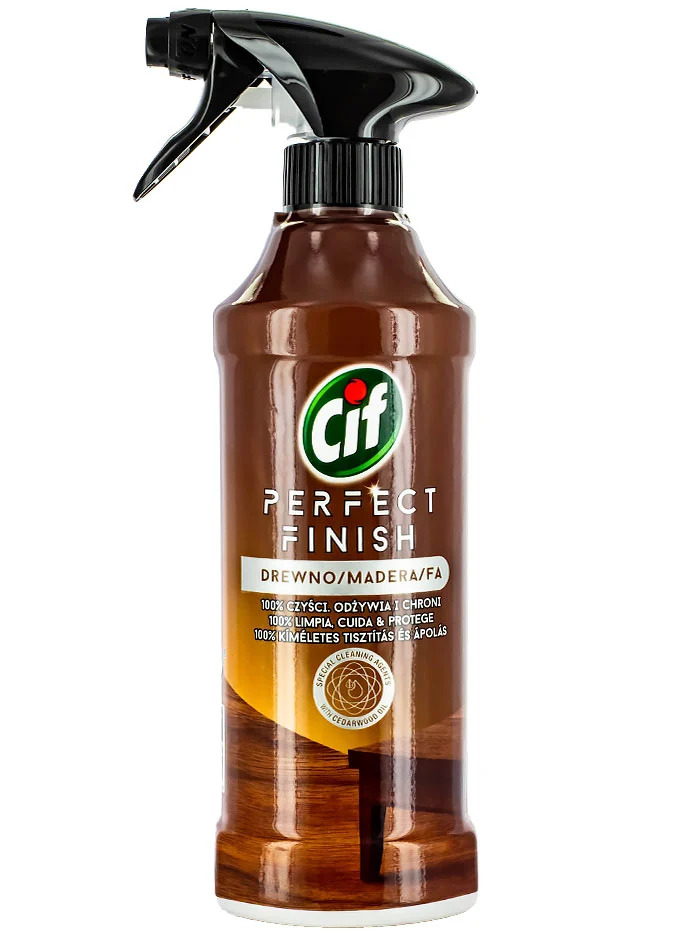 Cif solutie pentru suprafete din lemn cu pompa 435 ml perfect finish