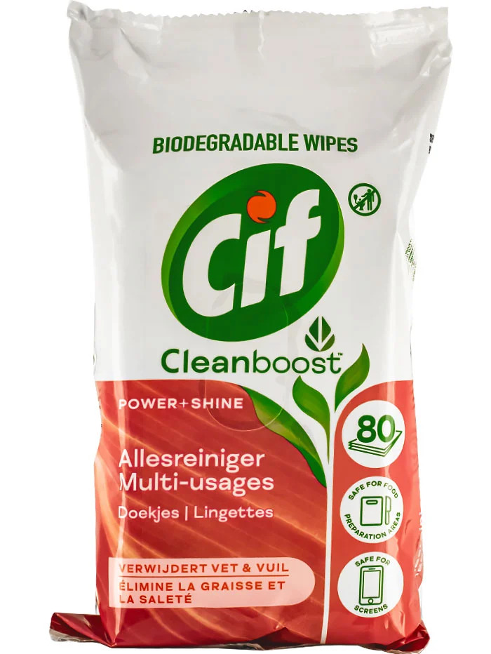 Cif servetele umede multisuprafete 80 buc power+shine 