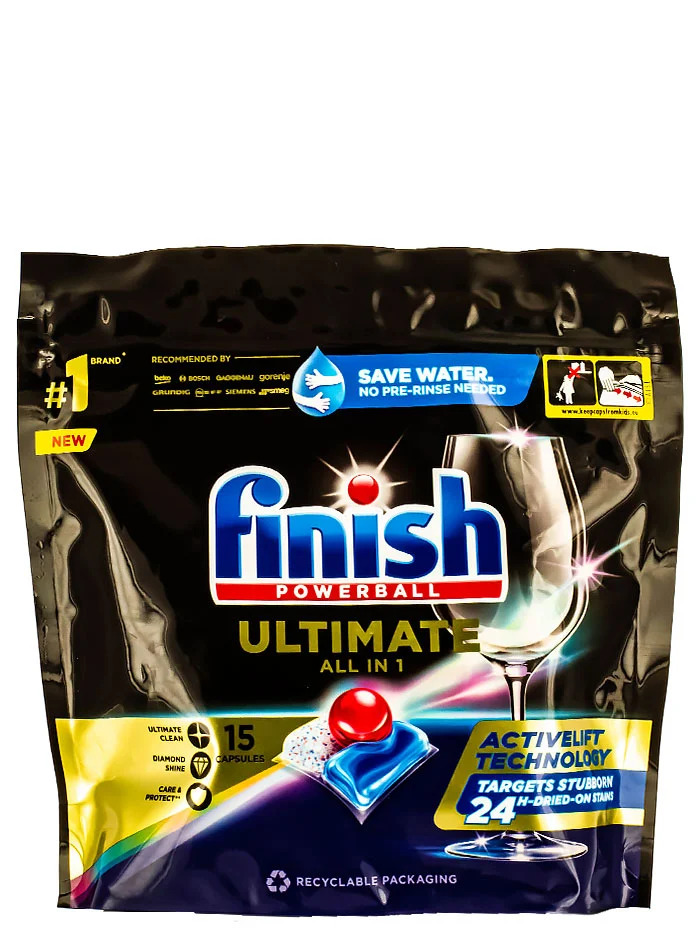 Finish tablete pentru masina de spalat vase 15 buc ultimate all in 1