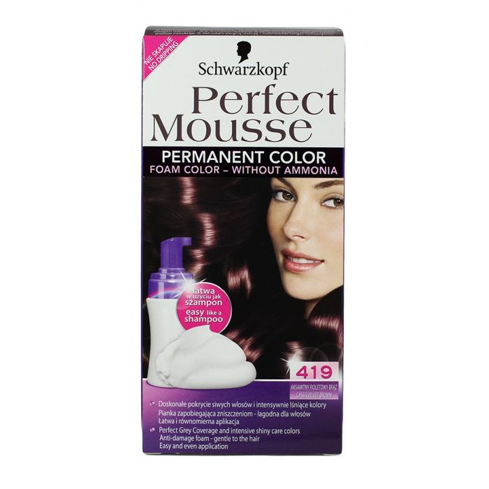 Perfect Mousse Vopsea De Par Cu Spuma Nr 419 Cassis Velvet Brown Importdirect