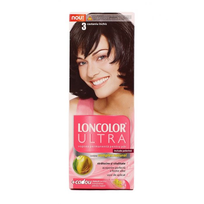 Loncolor Vopsea De Par Ultra 3 Castaniu Inchis Importdirect
