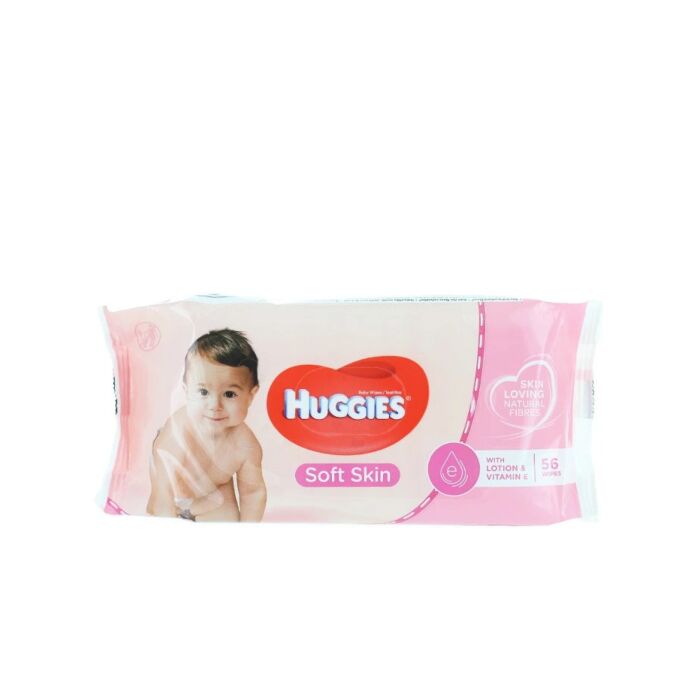 Huggies Servetele Umede 56 Buc Soft Skin Importdirect