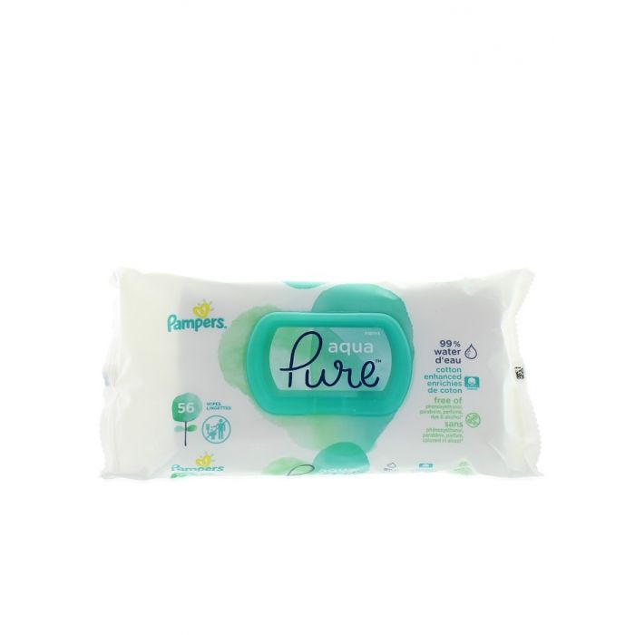 Pampers Servetele Umede Cu Capac 56 Buc Aqua Pure Importdirect