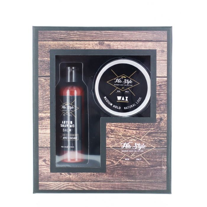 His Style Caseta barbati:After Shave balsam+ Ceara de par ...