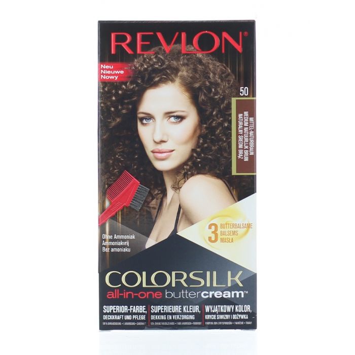 Revlon Vopsea De Par Colorsilk Buttercream 50 Medium Natural Brown