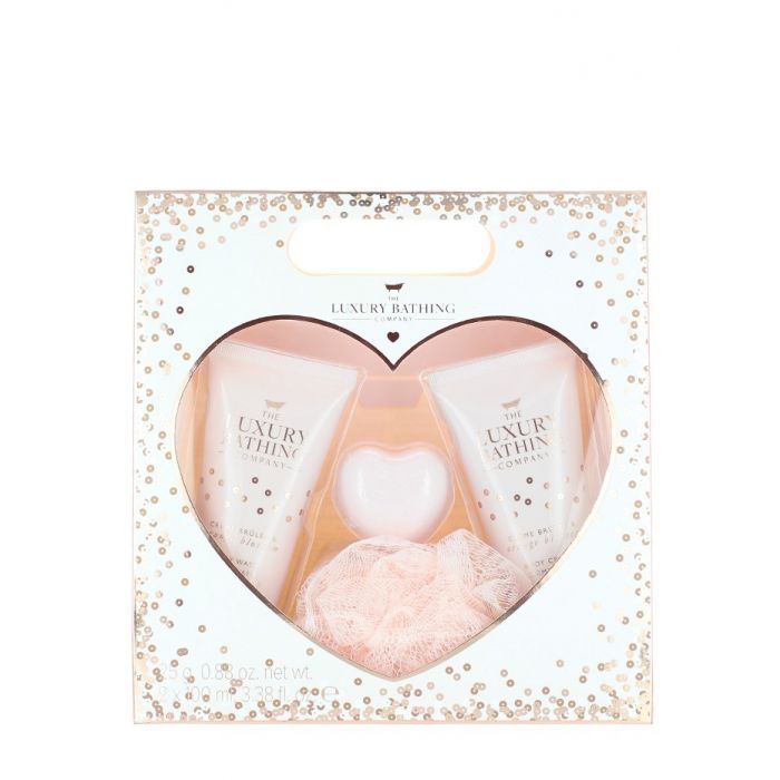 Grace Cole Caseta femei:Gel de dus+Crema de corp+Burete de baie+Bomba de baie 2x100ml+25g Orange Blossom
