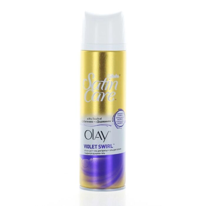 Gillette Gel de ras pentru femei 200 ml Satin Care Olay Violet Swirl
