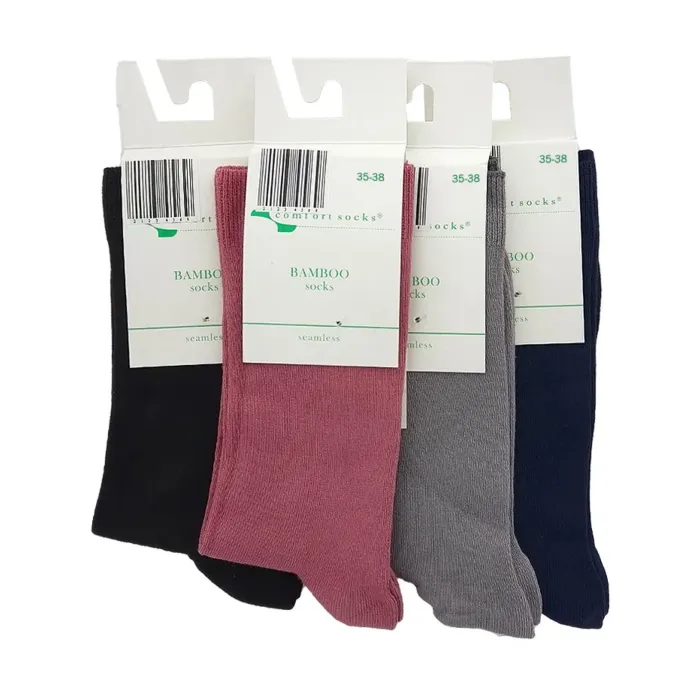 Comfort Sosete bambus pentru femei cod:433 35-38 Diverse culori -  ImportDirect