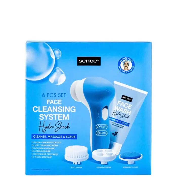 Beautiful Skin 3点セット Sence Beauty Set curățare față Hydro Shock – aparat + accesorii