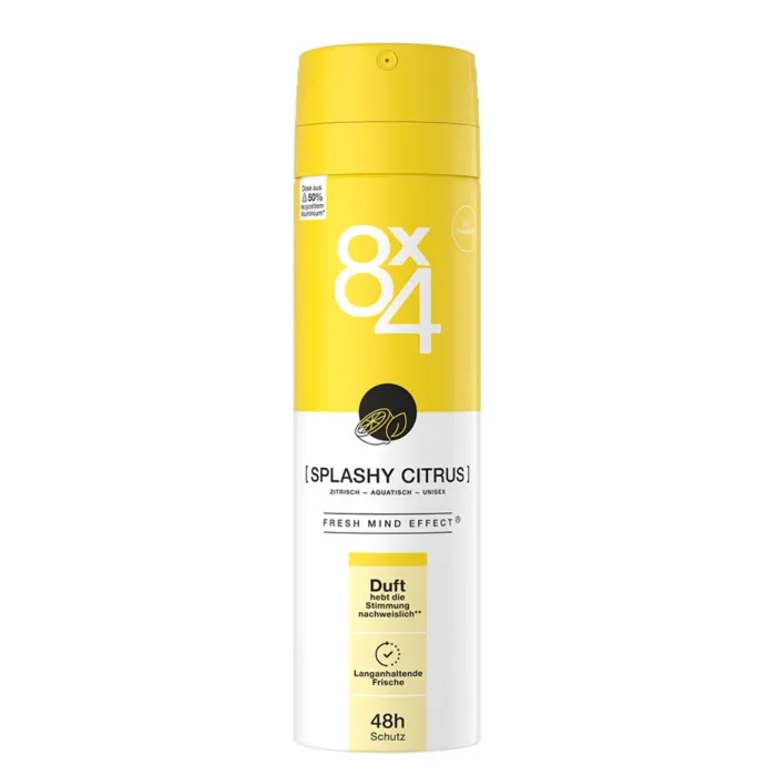 8x4 Spray deodorant 150 ml Splashy Citrus ImportDirect - Main Image