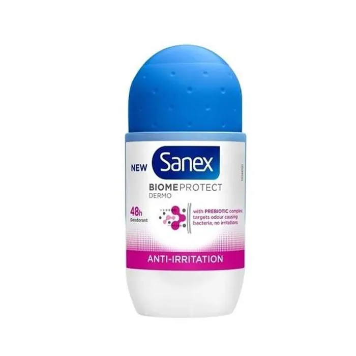 Sanex Biome Protect Anti-Irritation Deo Roll-On – Ohne Alkohol & Aluminiumsalze, Für Sensible Haut