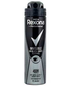 Rexona Spray deodorant barbati 150 ml Invisible Black&White