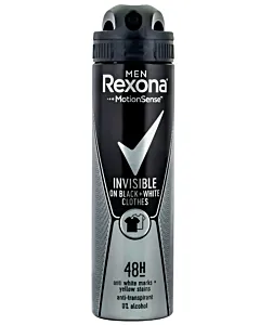 Rexona Spray deodorant barbati 150 ml Invisible Black&White