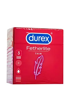 Durex Prezervative 3 buc Fetherlite(Rosu)