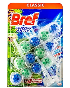 0008031  BREF ODORIZANT WC CU BILE 3X50G POWER AKTIV PINE