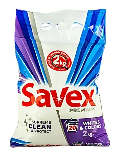 0008657 SAVEX DETERGENT AUTOMAT 2 KG 20 SPALARI WHITE&COLOR