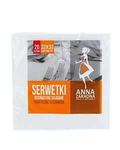 Anna Servetele de masa 3 straturi 20 buc 33x33 cm