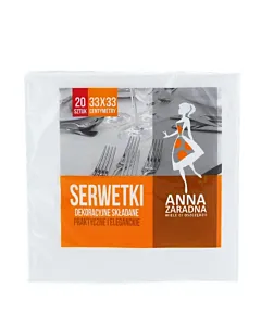 Anna Servetele de masa 3 straturi 20 buc 33x33 cm