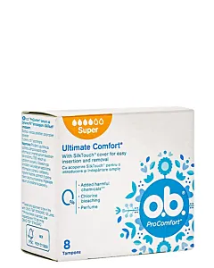 O.B. Tampoane Pro Comfort 8 buc Super