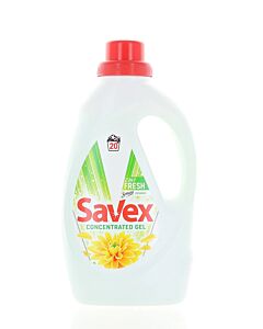 Savex Detergent lichid 1.1 L 20 spalari 2in1 Fresh