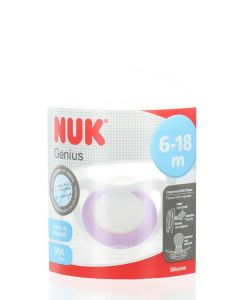 Nuk Suzeta ortodontica din silicon 1 buc 6-18 luni Genius