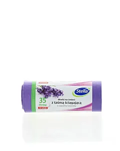 Stella Saci menajeri cu snur 35 L 15 buc Miros Lavanda