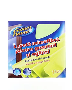 Sweet Home Laveta microfibra pentru geamuri si oglinzi 1 buc