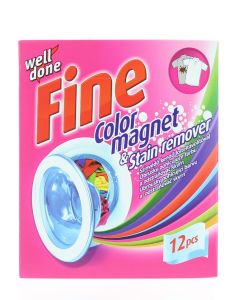 Well Done Fine Absorbant de culoare 12 buc Color Magnet&Stain Remover