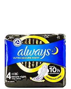 Always Absorbante 9 buc Ultra Secure Night