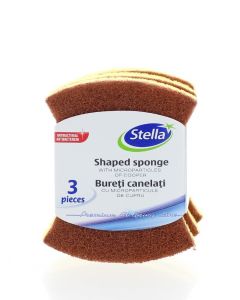 Stella Burete de vase cu microparticule din cupru 3 buc