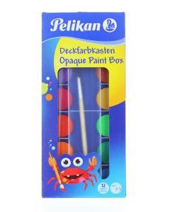 Pelikan Acuarele 12 Culori+ Alb De Zinc + Pensula