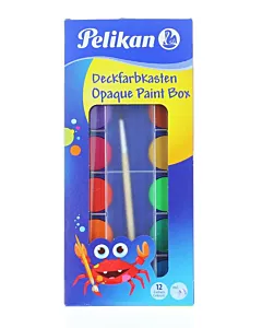 Pelikan Acuarele 12 Culori+ Alb De Zinc + Pensula