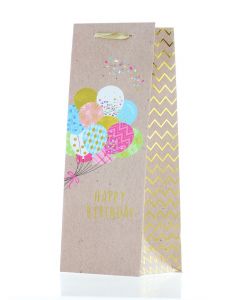 Sacosa Cadou pentru sticla 1 buc Happy Birthday