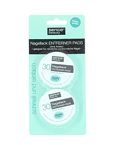 Sence Beauty Dischete pentru indepartarea ojei 2x30 buc (fara acetona)
