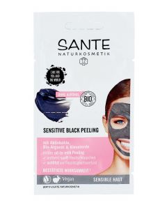 Sante Naturkosmetik Masca de fata 2x4 ml Sensitive Black Peeling