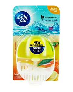 Ambi Pur Aparat odorizant WC+rezerva 55 ml 5in1 Lemon&Mandarin