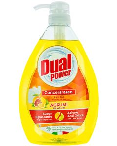 Dual Power detergent pentru vase cu pompa 1000 ml Agrumi