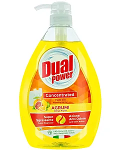 Dual Power detergent pentru vase cu pompa 1000 ml Agrumi